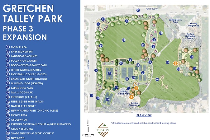Gretchen Talley Park Phase 3 Expansion Plan View