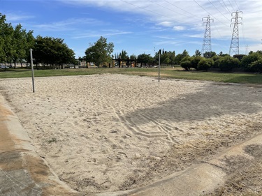 Volleyball courts in sand