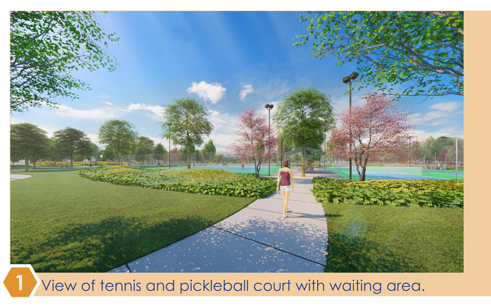 Gretchen Talley Pickleball Courts Concept